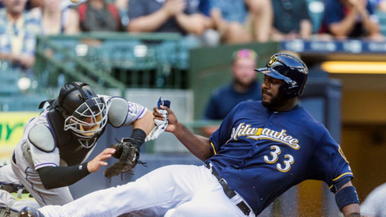 Braun hits 2 homers, Brewers beat Rockies for 4th win a row